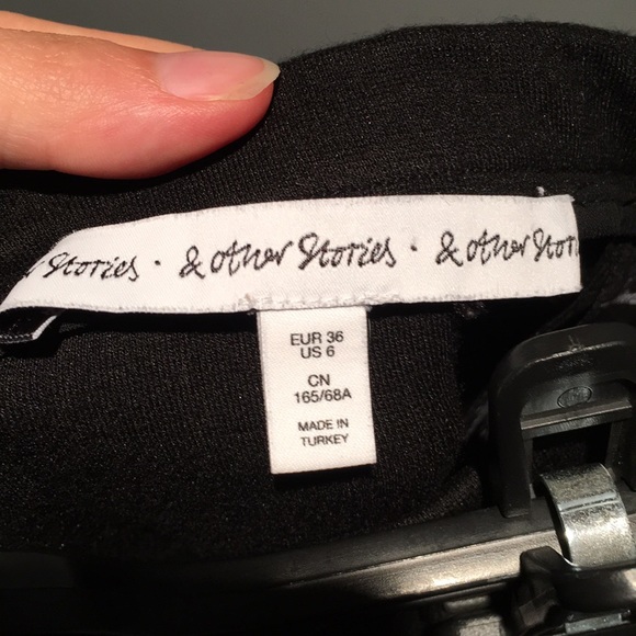 &Other Stories Black Bandage Mini Skirt Size 6 - Picture 3 of 4